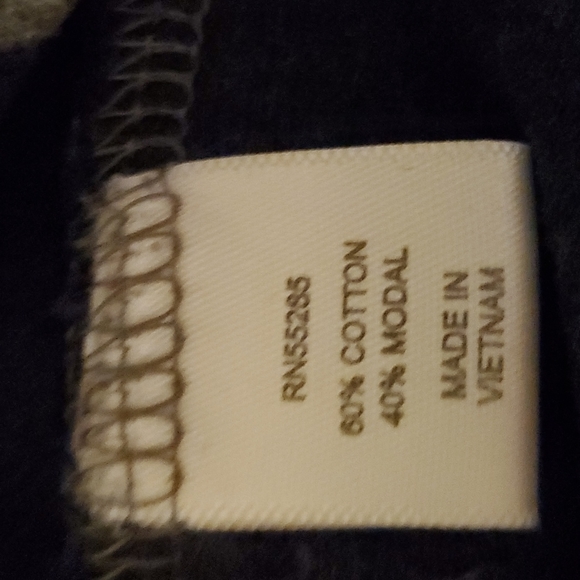 Express Rugby Stripe tee, L, Navy & Grey - Picture 4 of 4